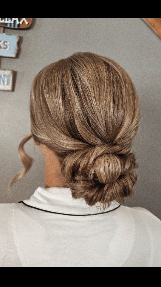 Romantic textured bridal up-do